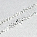 Lant argint zale rasucite /48 cm si 1 mm - PK1318 Lant argint zale rasucite /48 cm si 1 mm - PK1318