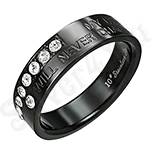 Inel inox "my love will never change" - IF445 Inel inox "my love will never change" - IF445