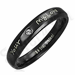 Inel inox cu mesaj de iubire - IF939 Inel inox cu mesaj de iubire - IF939