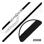 Lant siret negru fantezie 60 cm/3 mm - PK1572 Lant siret negru fantezie 60 cm/3 mm - PK1572