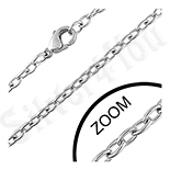 Lant inox zale ovale 3 mm/60 cm - BM214 Lant inox zale ovale 3 mm/60 cm - BM214