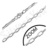 Lant inox zale dreptunghiulare 60 cm/3 mm - BM215 Lant inox zale dreptunghiulare 60 cm/3 mm - BM215