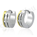 Cercei inox auriti cu zirconi albe - PK1530 Cercei inox auriti cu zirconi albe - PK1530