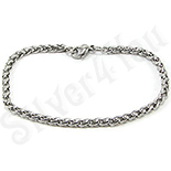 Bratara inox model superb impletit/3 mm - BR6018 Bratara inox model superb impletit/3 mm - BR6018