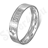Verigheta inox "I will" si stea - PK1507 Verigheta inox "I will" si stea - PK1507