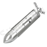 Pandantiv inox glont cu cruce - PK1812 Pandantiv inox glont cu cruce - PK1812