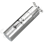Pandantiv inox cilindru cu cruce - PK1813 Pandantiv inox cilindru cu cruce - PK1813
