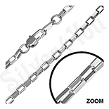 Lant inox zale dreptunghiulare - diverse lungimi/2 mm - BR6319 Lant inox zale dreptunghiulare - diverse lungimi/2 mm - BR6319