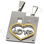 Set Pandantive Inox Indragostiti - BR6107 Set Pandantive Inox Indragostiti - BR6107