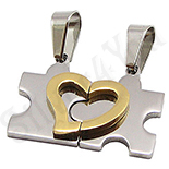 Set Pandantive Inox Indragostiti - BR6106 Set Pandantive Inox Indragostiti - BR6106