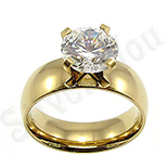 Inel de logodna cu zircon alb - BR6028 Inel de logodna cu zircon alb - BR6028