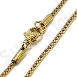 Lant inox aurit 45 cm/1.4 mm - BR6086 Lant inox aurit 45 cm/1.4 mm - BR6086