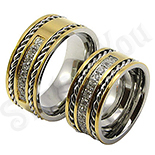 Verigheta inox aurit si zirconii albe - BestSeller - BR6137 Verigheta inox aurit si zirconii albe - BestSeller - BR6137
