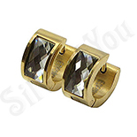 Cercei inox aurit si zircon alb - BR6148 Cercei inox aurit si zircon alb - BR6148