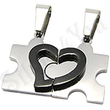 Set Pandantive Inox Indragostiti - BR6309 Set Pandantive Inox Indragostiti - BR6309