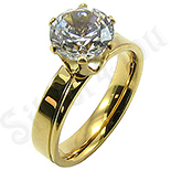Inel inox cu piatra zircon alba - BestSeller - BR6432 Inel inox cu piatra zircon alba - BestSeller - BR6432