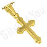 Cruce din inox in culoarea aurului - BR6413 Cruce din inox in culoarea aurului - BR6413