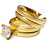 Set verigheta si inel inox cu zirconii albe - LR334 Set verigheta si inel inox cu zirconii albe - LR334