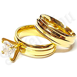 Set verigheta si inel cu zirconii albe - BR6198A Set verigheta si inel cu zirconii albe - BR6198A