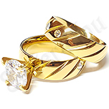 Set verigheta si inel cu zirconii albe - LR5088A Set verigheta si inel cu zirconii albe - LR5088A